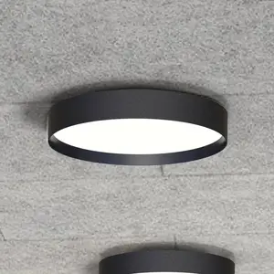 LOOM DESIGN Plafonnier LED Lucia, noir, Ø 45 cm AluVendu parluminaire