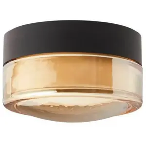 Otto Convex Applique Murale/Plafonnier IP65 Amber - Loom Design