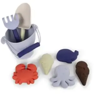Set de plage en silicone Filibabba - Blue Mix pas cher