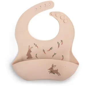Comparateur de prix : BB&Co Bavoir silicone imprimé Lapin MULTICOLORE Filibabba