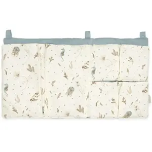 Cam Cam - Pochette pour lit à barreaux Sea Garden Bleu taille unique pas cher