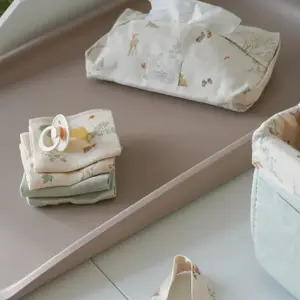 Lot de 2 langes imprimé en mousseline Woodland (70x70 cm) pas cher