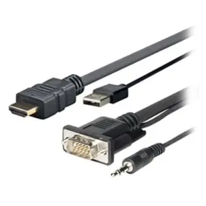 Comparateur de prix : VivoLink Pro - Câble HDMI - HDMI mâle pour USB, HD-15 (VGA), mini-phone stereo 3.5 mm mâle - 2 m