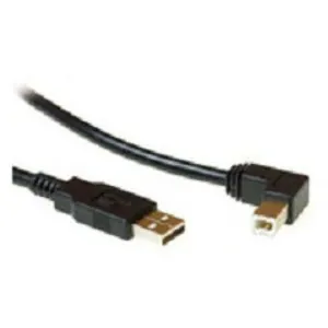 MicroConnect - Câble USB - USB type B (M) pour USB (M) - USB 2.0 - 2 m - connecteur à angle droit pas cher