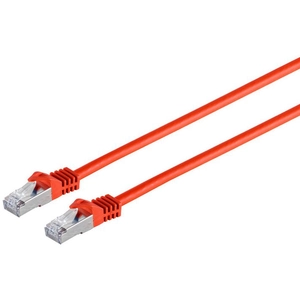 Comparateur de prix : Microconnect RJ45 patch cord S/FTP (PiMF), w. CAT 7 raw cable 10m Red 4x2xAWG 26, CU