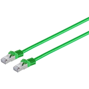 Comparateur de prix : MicroConnect RJ45 patch cord S/FTP (PiMF), w. CAT 7 raw cable 7.5m Green 4x2xAWG 26, CU