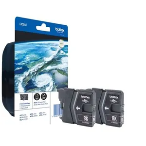 Brother LC985BKBP - Pack de 2 - noir - original - blister - cartouche d'encre - pour Brother DCP-J125, DCP-J140, DCP-J315, DCP-J515, MFC-J220, MFC-J265, MFC-J410, MFC-J415Vendu parfnac
