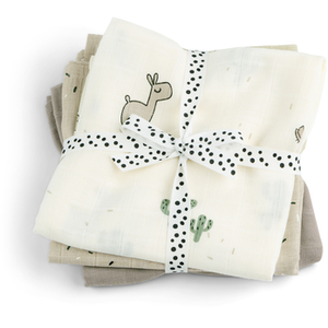 Done By Deer Lot de 3 langes Lalee Sable (70 x 70 cm) pas cher