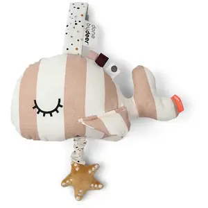 Comparateur de prix : Done By Deer Peluche musicale à suspendre baleine rose Wally