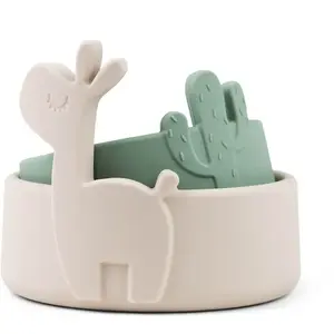 Comparateur de prix : Done By Deer Lot de 2 bols en silicone Lalee sable et vert