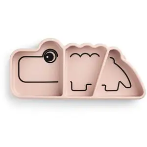 Done by Deer  Assiette enfant Stick & Stay 6 mois+ silicone roseVendu paraubert