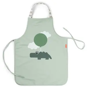 Done By Deer Tablier enfant imperméable Happy clouds Vert pas cher
