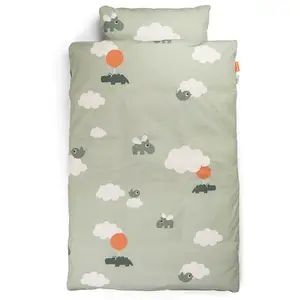 Done By Deer Bedlinen Junior Int Gots Happy Clouds One Size pas cher