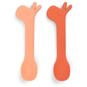 Done by Deer Lot de 2 cuillères en silicone Lalee papaye pas cher