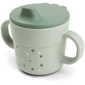 Done By Deer Tasse d'apprentissage Happy dots Vert pas cher