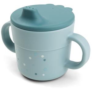 Done By Deer Tasse à bec Happy dots Bleu pas cher