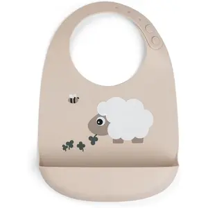 Done by Deer Bavoir silicone Sheepy Sable pas cher