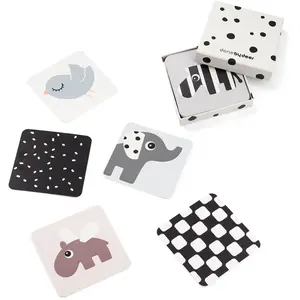 Comparateur de prix : Cartes aux motifs contrastés lot de 10 Elphee MULTICOLORE Done by Deer