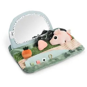 Comparateur de prix : Done By Deer Jouet Pour Bébé Tummy Time Sensory Mirror Tiny Farm