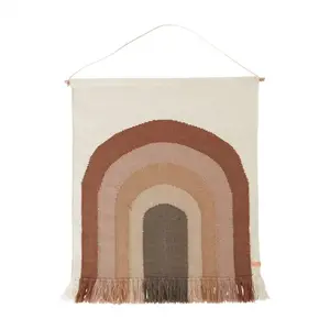 Oyoy Mini - Tapis mural Arc-en-ciel en laine Multicolore taille unique pas cher