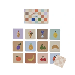 OYOY Jeu de mémoire en carton H4x15.5x8.5cm pas cher