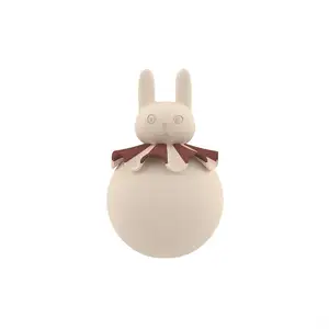 OYOY Veilleuse blanc en sillicone Ø12xH18,5cm pas cher