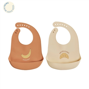 OYOY Bavoir Lot de 2 H5x27x19cm pas cher