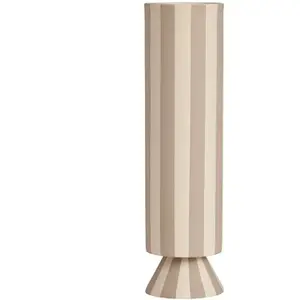 Comparateur de prix : OYOY Vase gris en grès Ø8,5xH31cm - Taille unique
