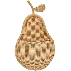 Oyoy Mini - Panier mural Poire Naturel taille unique pas cher