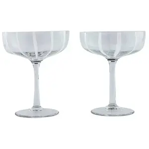 OYOY Living Design Lot de 2 verres blanc en verres ø11,5xh14cm