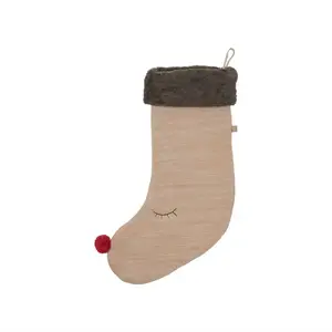 Chaussette noël en coton OYOY pas cher