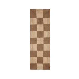 OYOY Tapis marron en jute 210x70cm pas cher