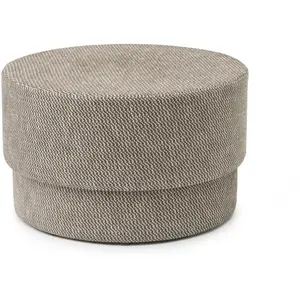 Pouf en tissu beige Silo medium Dusty Brown/Albagia 214 Albagia 214 - ...