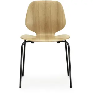 Chaise en chêne et piètement noir My Chair Oak - Normann Copenhagen