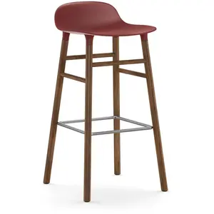 Normann Copenhagen Chaise de bar avec structure en noyer rouge H75 pas cher