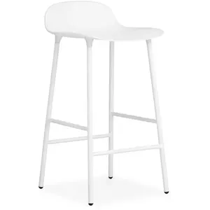 Comparateur de prix : Tabouret de bar en acier et pp blanc 65 cm Form - Normann Copenhagen