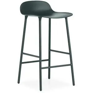 Tabouret de bar en acier et pp vert 65 cm Form - Normann Copenhagen pas cher