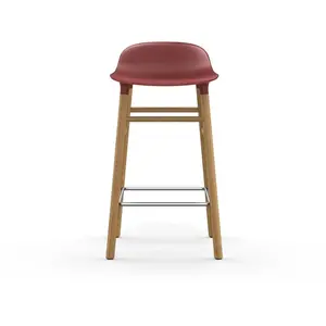 Normann Copenhagen Chaise de bar avec structure en chêne rouge H65 pas cher