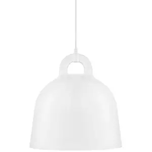 Normann Copenhagen Bell Medium blanc de lumière pendentif pas cher