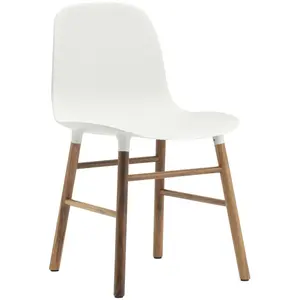 Comparateur de prix : Chaise Form avec structure en bois - blanc - Noyer Normann Copenhagen