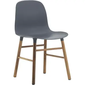 Comparateur de prix : Chaise Form avec structure en bois - bleu - Noyer Normann Copenhagen