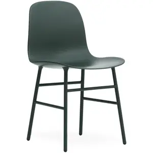 Chaise Form avec structure en métal - vert Normann Copenhagen pas cher
