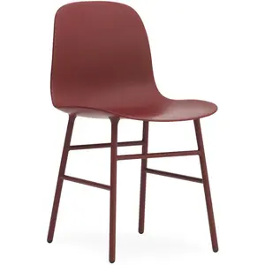 Chaise Form avec structure en métal - rouge Normann Copenhagen