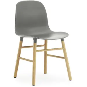 Chaise Form avec structure en bois - gris - Chêne Normann Copenhagen