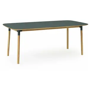 Normann Copenhagen Formulaire de table de chêne vert pas cher