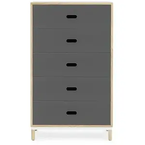 Normann Copenhagen Kabino armoire avec 5 tiroirs gris pas cher