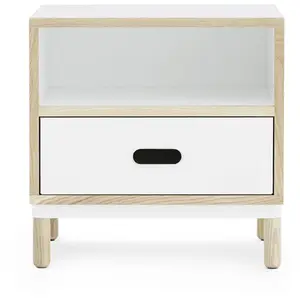Normann Copenhagen Kabino chevet avec tiroir blanc pas cher