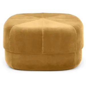Pouf en velours 65 cm jaune Circus Yellow - Normann Copenhagen
