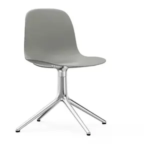 Chaise de bureau en polypropylène grise Swivel 4L Grey - Normann Copenhagen pas cher