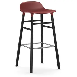 Normann Copenhagen Tabouret Form Barstool H 75 Cm Avec Piètement En Bo... pas cher